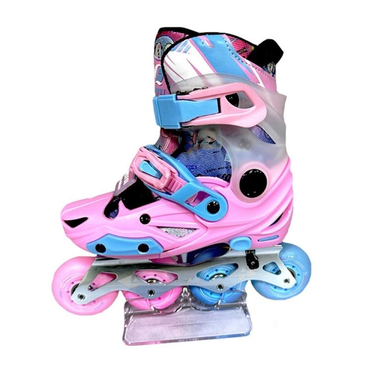 2PCS Roller Skate Holder High Transparency Plastic Construction Ice Skates Exhibition Rack for Home and Store Use