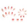 Ultra-long Press On Nail Gradient Pink Long Almond Reusable Artificial Nail for Women and Girl Nail Salon At Home