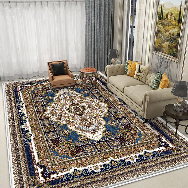 Boho Style Carpet Living Room Antiskid Easy Cleaning Sofa Tables Mat Fluffy Soft Office Lounge Rug Large Area Machine Washable