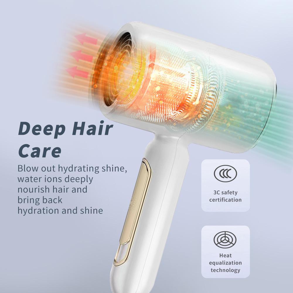 High-Power Negative Ion Hair Dryer for Household & Professional Use