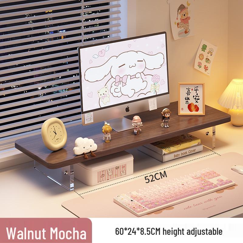 Monitor Riser and Keyboard Tray Combo Stand