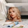 American Actor S-Scarlett J-Johansson Pillow Case Office Cushions Suitable For Sofa Car Bedroom Decorative Cushion Cover