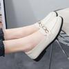 Fashion 2025 Spring Women's Shoes Flat Comfortable Anti Slip Lightweight New Fashion Casual Shoes Metal Decoration Anti Slip Work Shoes