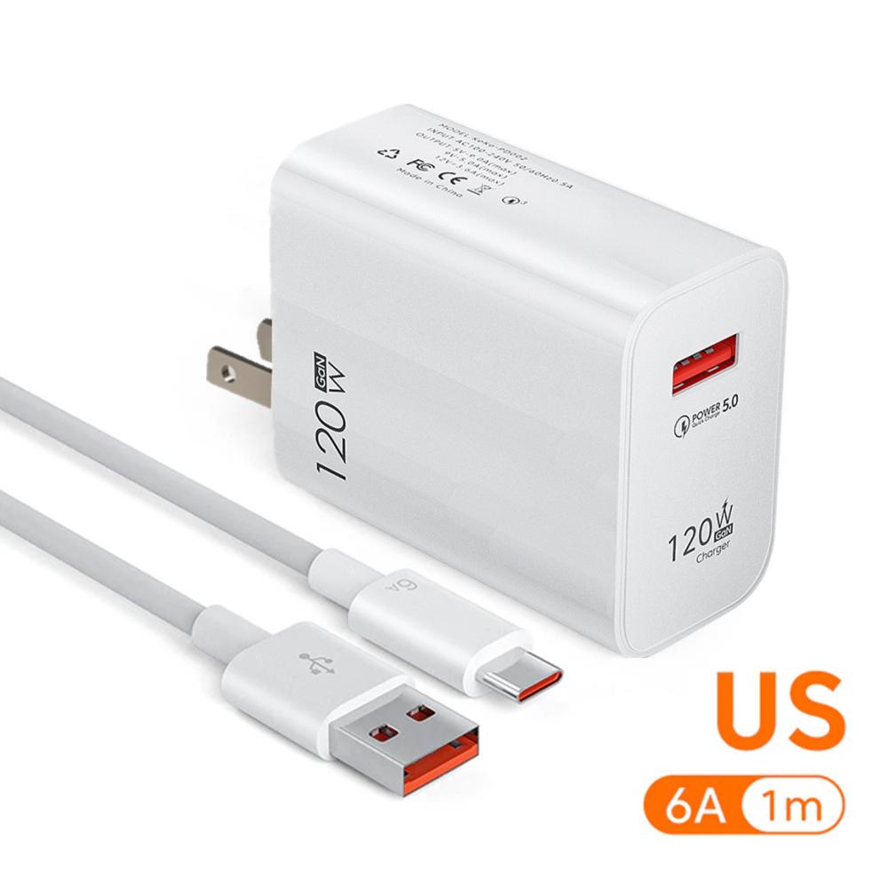 Încărcător USB GaN Încărcare Rapidă QC3.0 Cablu USB C Tip C Adaptoare Încărcător Telefon Mobil Pentru iPhone Samsung Xiaomi Mufă EU/US