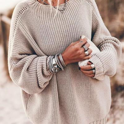 Sweater Winter Sweater Loose Large Size Sweater Women Autumn and Winter