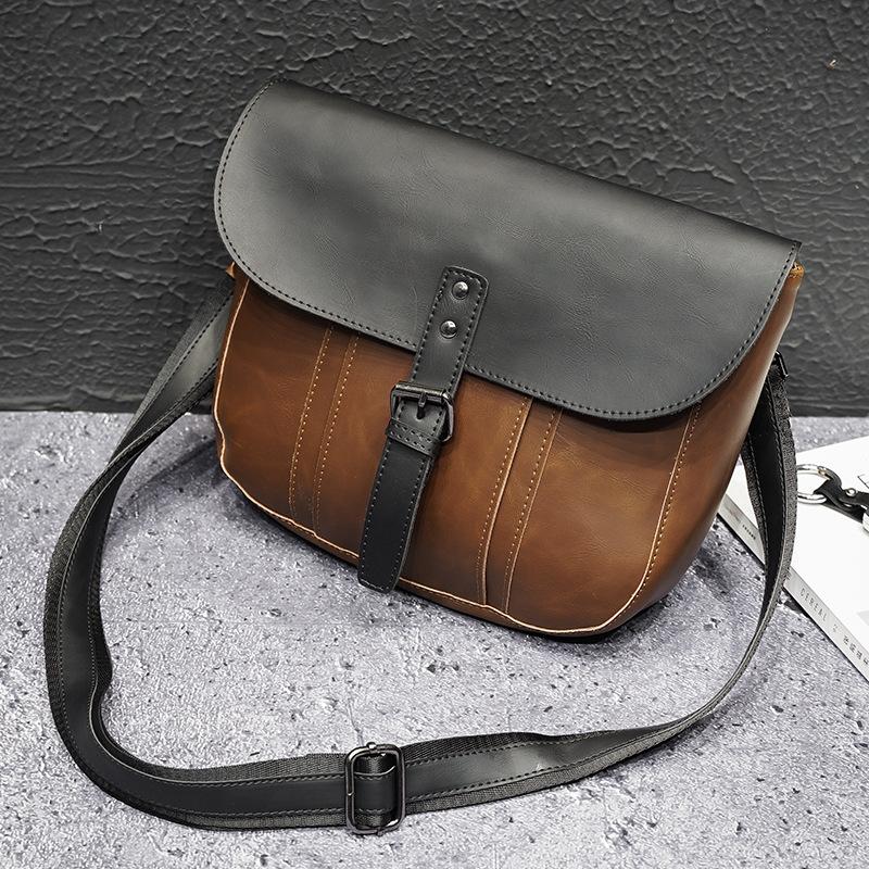 Retro Simple Shoulder Bag, Casual Trend Messenger Bag, Messenger Bag, Korean Version Of Men'S Bag Retail