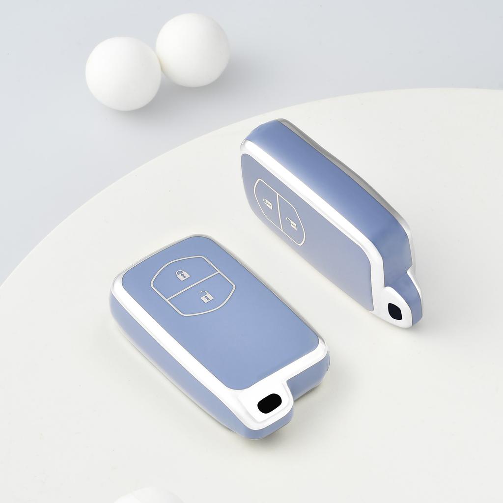 New TPU Car Remote Key Case Cover for Toyota Aqua RAV4 Land Cruiser Camry Prado Corolla Prius Cover Keyless Remote Fob 2 Buttons