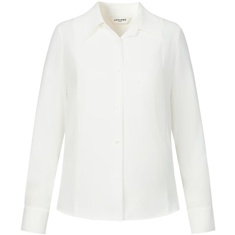 JUZI Annakou Women s French Lapel Lace Spliced Long Sleeve Shirt 2XL