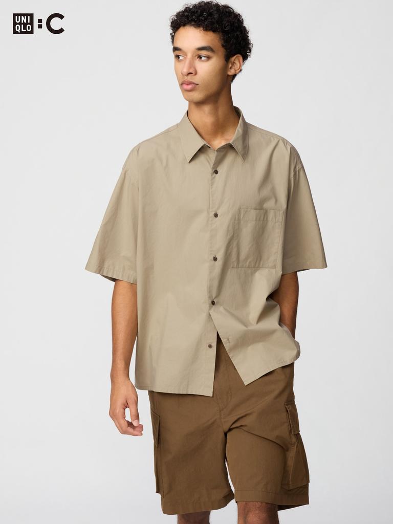 Uniqlo Broadcloth Oversized Shirt  Short Sleeve 