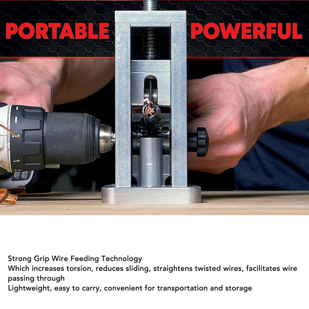 Drill Powered Wire Stripper Automatic Copper Wire Stripping Machine for 18AWG To 250MCM Wires
