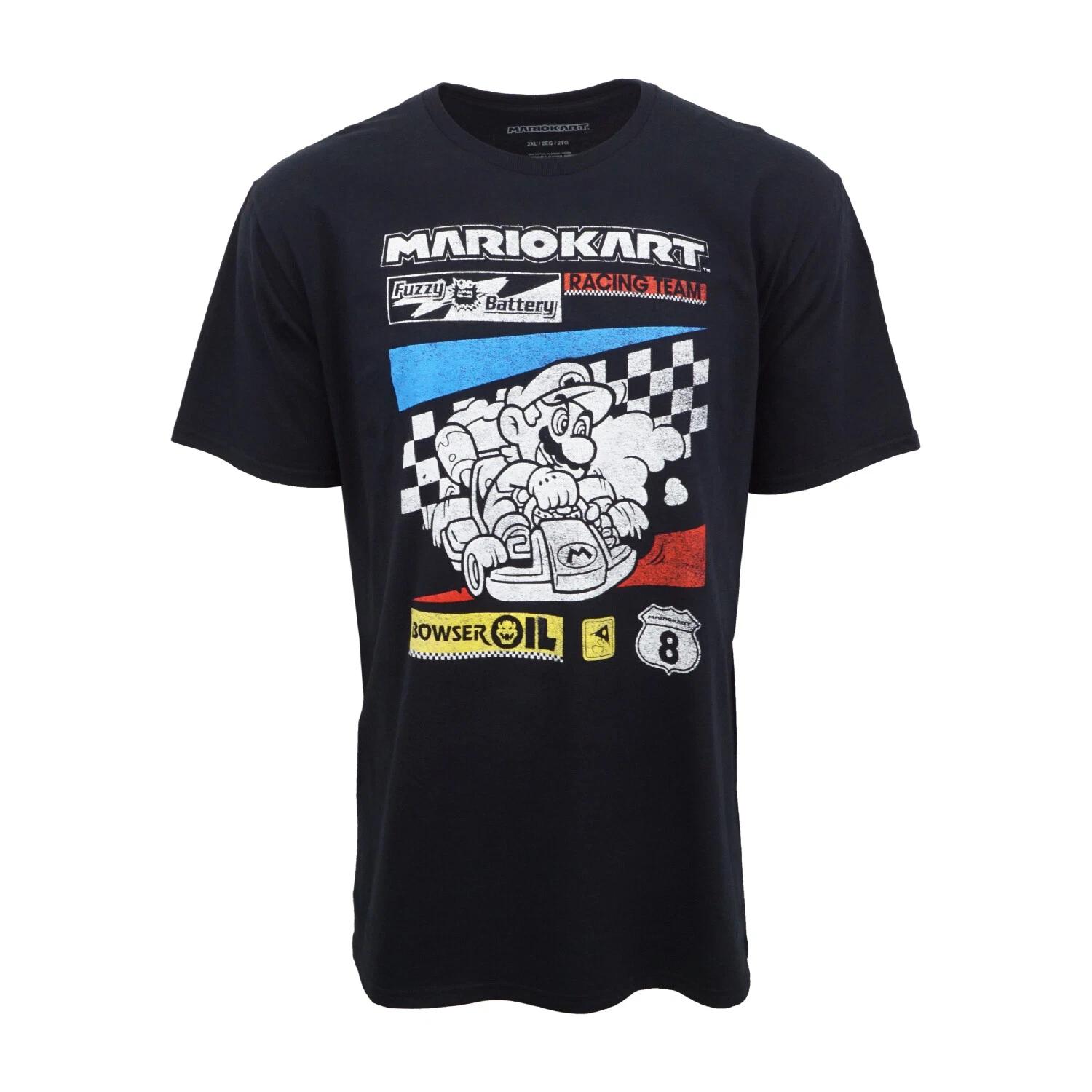 Unisex Adult Casual Graphic MARIO KART RACING TEAM T SHIRT OFFICIAL... XXL