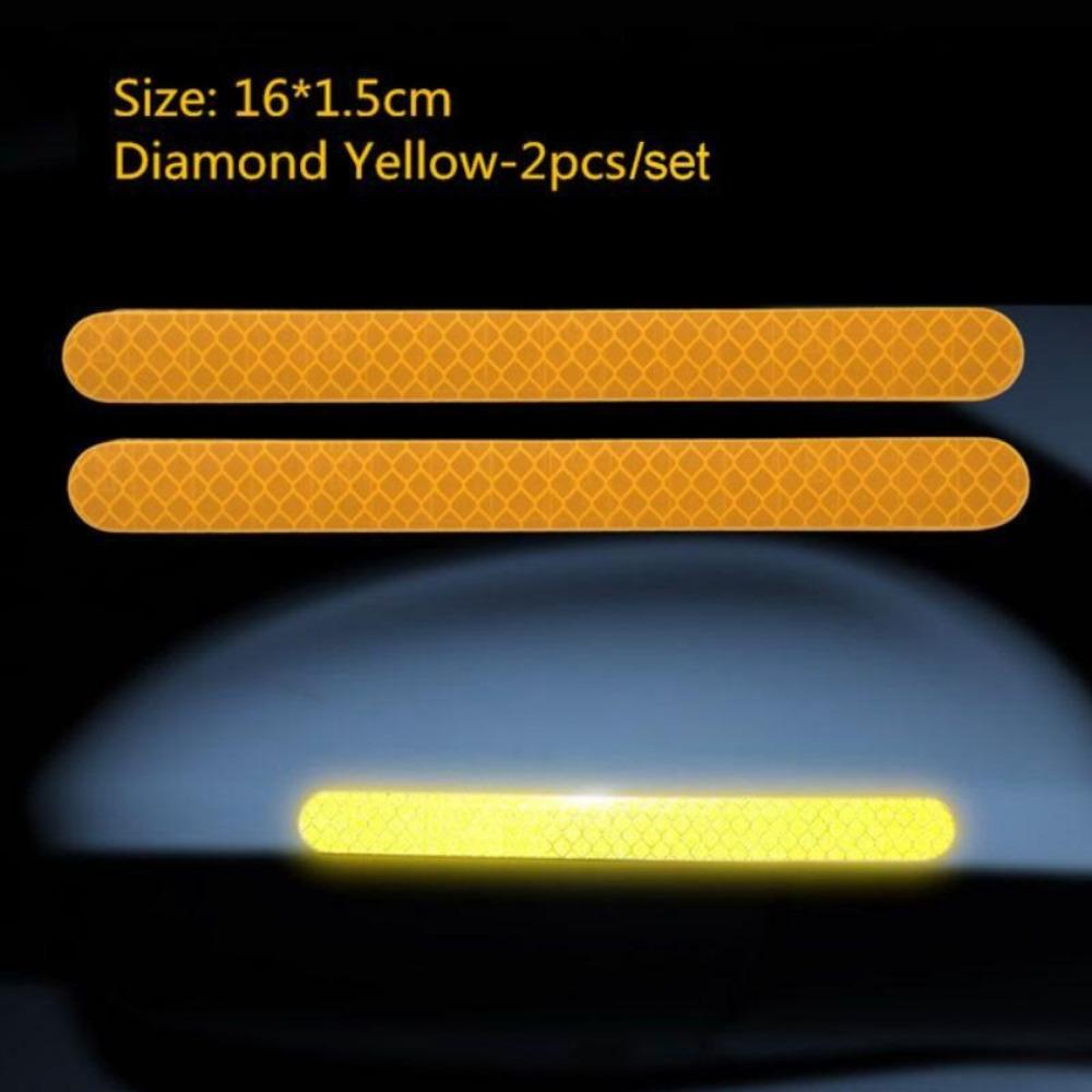 2Pcs/Set Car Reflector Sticker Automobile Rearview Mirror Reflective Strip Auto Exterior Accessories Car Reflector Stickers