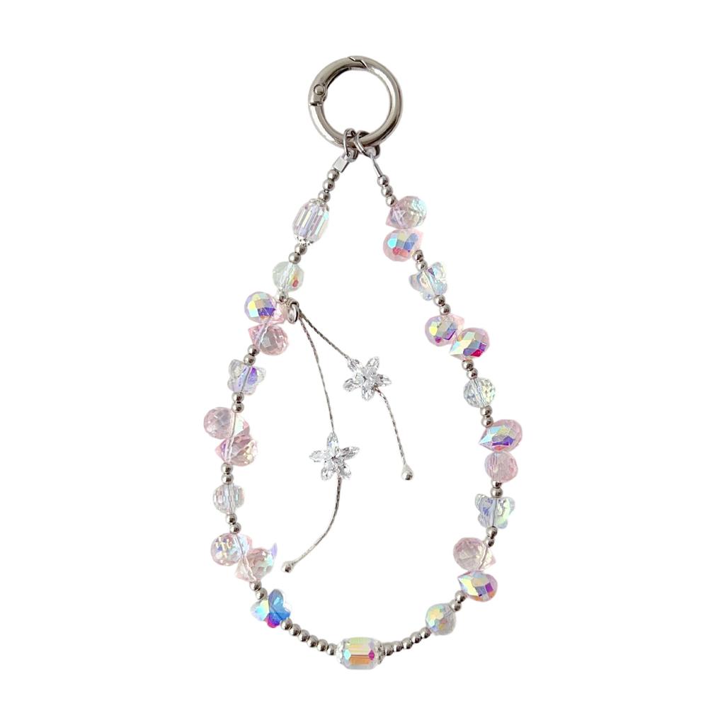 Light Luxury High-End Water Drop Crystal Phone Chain Tassel Pendant Bag Decoration Accessories Keychain Pendant Jewelry