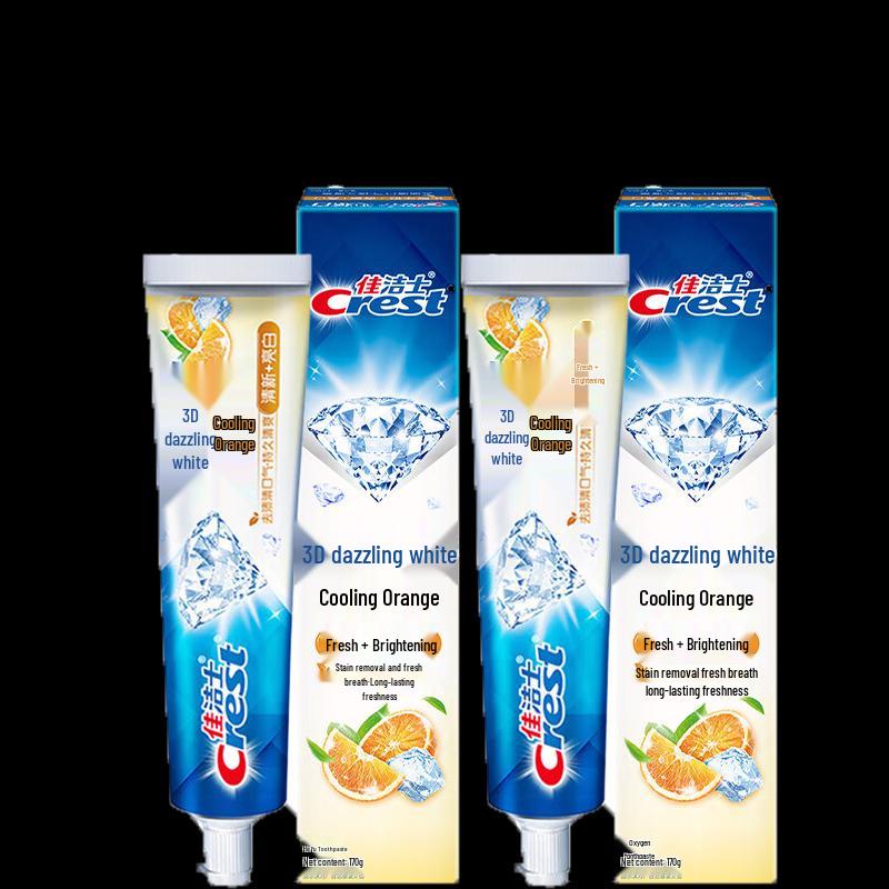 Crest 3D White Invigorating Iced Orange Toothpaste (2-Pack)