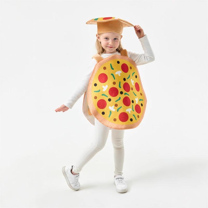 Halloween's New Funny Costumes, Pizza Creative Food Performance Costumes, Children's Stage Costumes