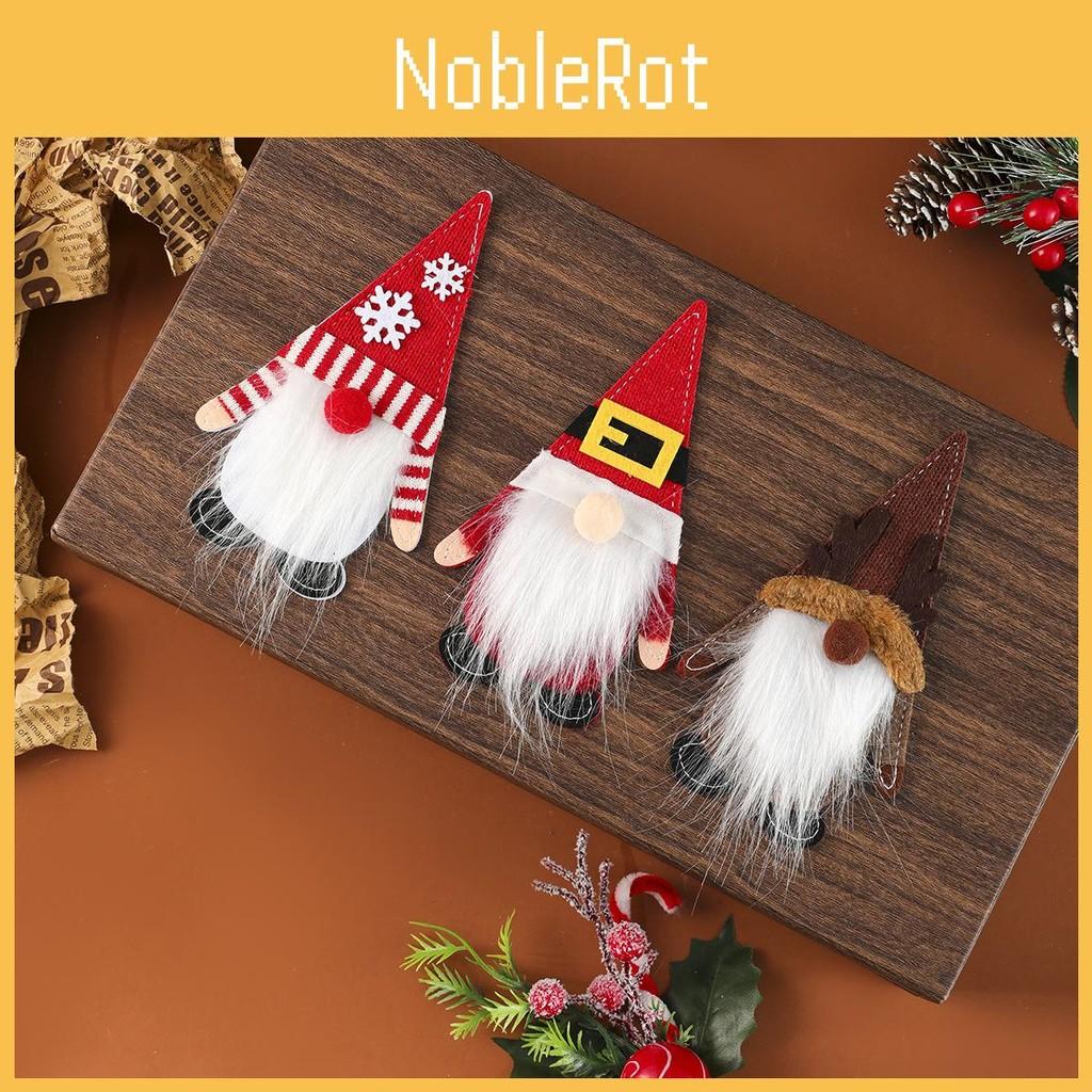 Cartoon Claus Santa Felt And Fork Covers For Christmas Decoration Room