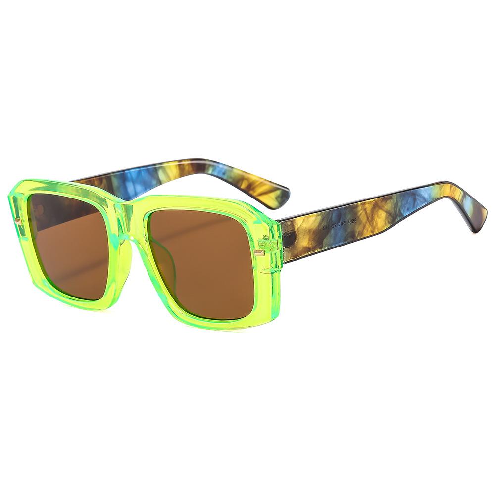 Colorful Square Sunglasses Women Men Blue Travel Shades Purple Female  Brand Green Male  Retro Designer Luxury Uv400