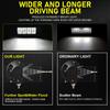 LED Work Light  , 120W 12000LM LED Fog Lights 7 Inch Waterproof LED Driving Lights Off Road Lights with Spot & Flood Combo Beam for   Boat UTV T