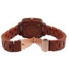 Montre bracelet - RAPTOR - Angy - Boîtier carré 36 mm - Bois de Padouk - Miyota 2035