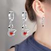 New European and N Cygnet with Diamond Ear Buckle Cool Wind Senior Sense Earrings