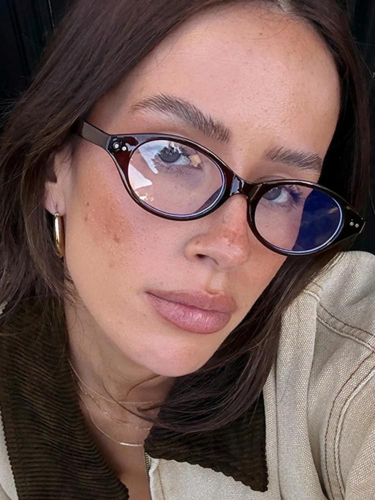 New Small Oval Sunglasses Men Women Vintage Fashion Brand Designer Glasses Sun Shades Driving Eyewear Eil Homme