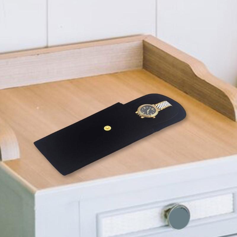 Watch Travel Case Velvets Pouch Watch Storage Bag Handmade Watch Pouch Plush Texture for Storaging Watch and Jewelry