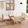 Day and Night - Day and Night 5-piece Garden Furniture Set and Solid Pine Wood Cushions