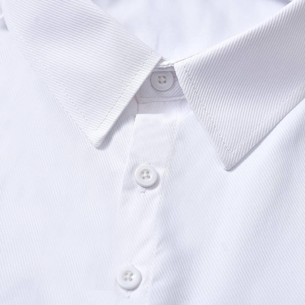 Fake Collar Men'S Pure Cotton Formal Shirt Fake Collar Solid Color Pointed Collar Decorative Collar Sweater With Fake Collar Inside