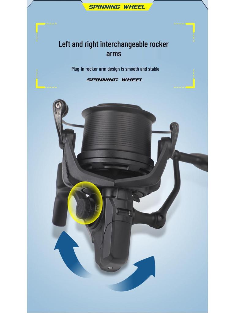 Gapless Long Cast Slow Drop Spinning Reel for Sea Fishing