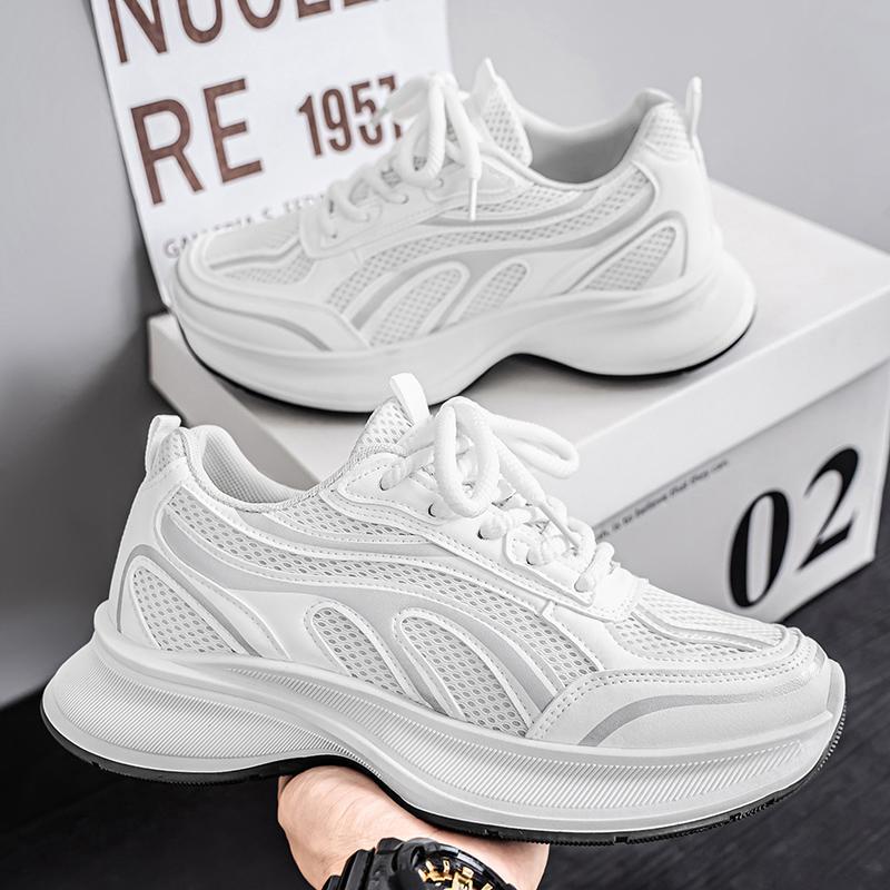 Trendy Brand Versatile and Comfortable Men's Dad Shoes 2025 Summer Breathable Platform Men's Shoes Fashion Sports Casual Shoes