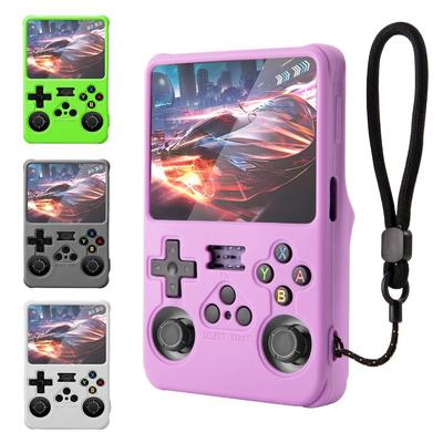 Silicone Protective Case with Lanyard Sleeve Shell Soft Game Console Cover for R36S Accessories