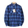 Soft Texture Foreign Trade Export Unisex Shirts, Spring and Autumn Vintage Loose Versatile Plaid Long-Sleeve Shirts