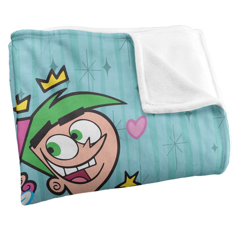 Fairly Odd Parents In Love Silky Cosmo & Wanda Supersoft Blanket