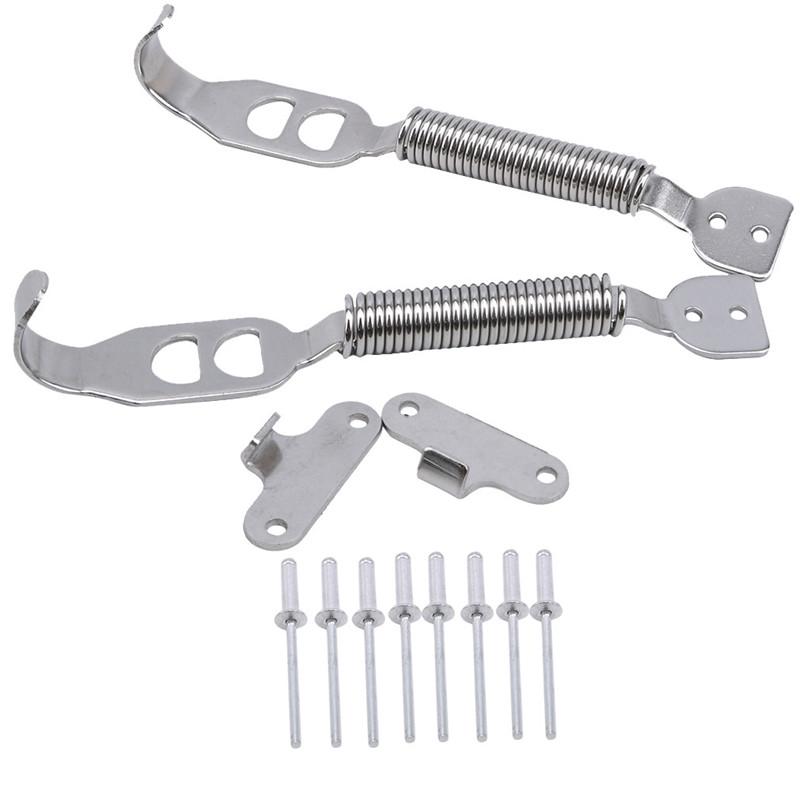 Steel Spring Car Trunk Hood Kit Hook Lock Hinge Spring Hook