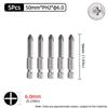50mm Phillips Screwdriver Bit PH00/PH0/PH1/PH2 1/4” Hex Shank Magnetic S2 Steel Cross Head Screw Driver Bits Hand Power Tools
