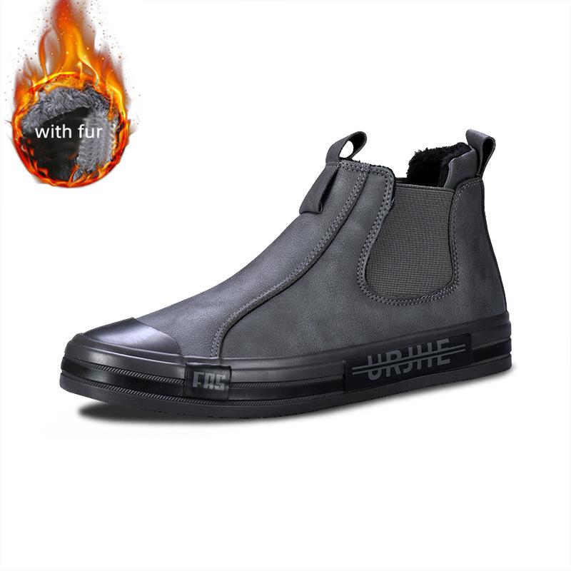 Autumn Leather Casual Sneakers Men Fashion Yellow Mens High Top Shoes Leather Moccasins Comfortable Loafers Shoes For Men 2024