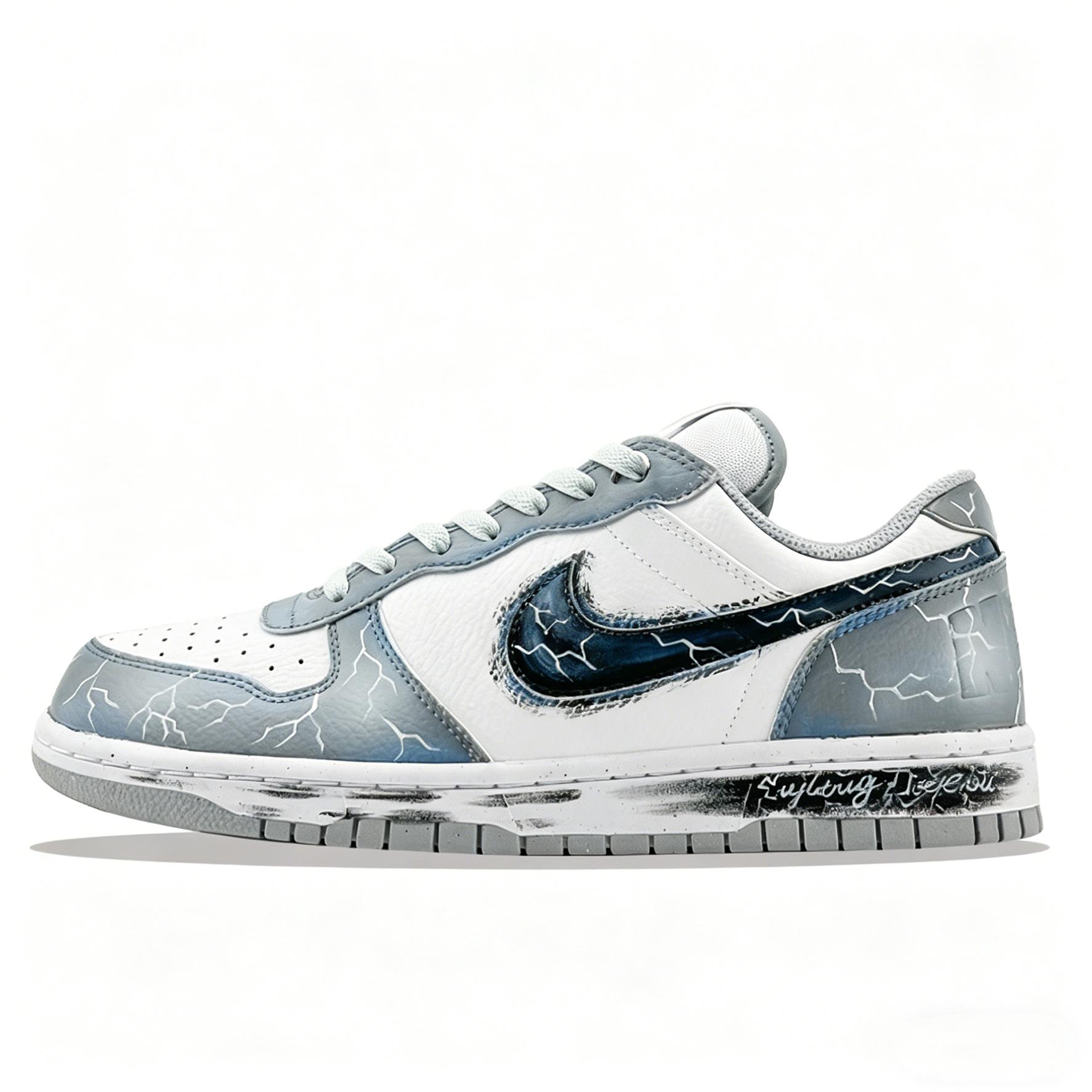 

Nike Big Thunder Boundary Break Slip Resistant Cushioning Abrasion Resistant Breathable Low top Skateboard Shoes Men s 355152-106(Team877-) 42.5