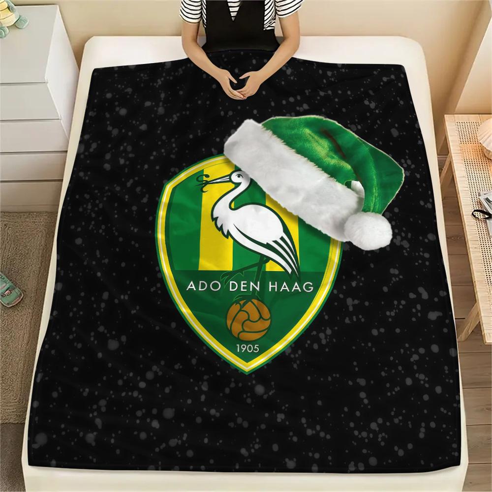 ADO Den Haag Flannel Blanket, High Quality Comfortable for All Seasons, Home Decor, Warmth and Comfort