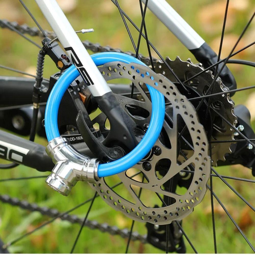 Anti-theft Bike Safety Lock Alloy Ring Lock Waterproof Bicycle Chain Lock with 2 Keys Anti-shear Mountain Bike Lock
