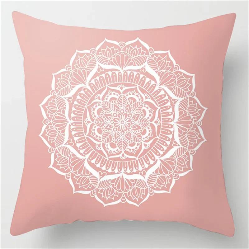 Pink Feather Pillowcase Decorative Bed  Car Sofa Cushion Cover Home Fashion Cute