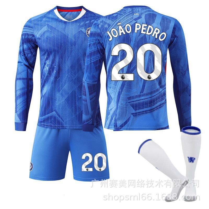 2526 Chelsea Home Long-sleeved Football Uniform Set Children's No. 10 Palmer Jersey 8 Enzo 24