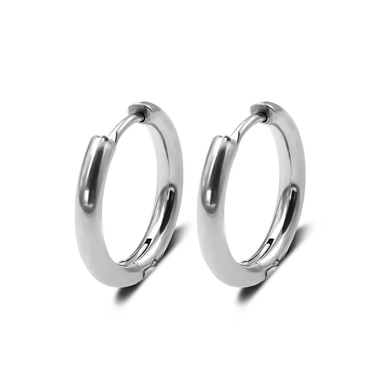 2 Stück/1 Paar Herrenohrringe Einzigartiges Design Kleine Creolen für Damen Edelstahl Vintage Farbe Punk Gothic Trend Schmuck