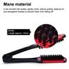 Pro Hairdressing Straightener Hair Brush Nylon Hair Straightening Double Brushes V Shape Comb Clamp Not Hurt Styling Tools DIY