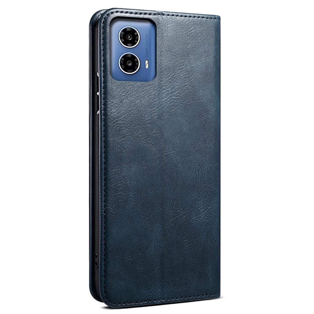 For Motorola Moto G85 5G/S50 Neo 5G Case Leather Wallet Flip Phone Cover Waxy Crazy Horse Texture