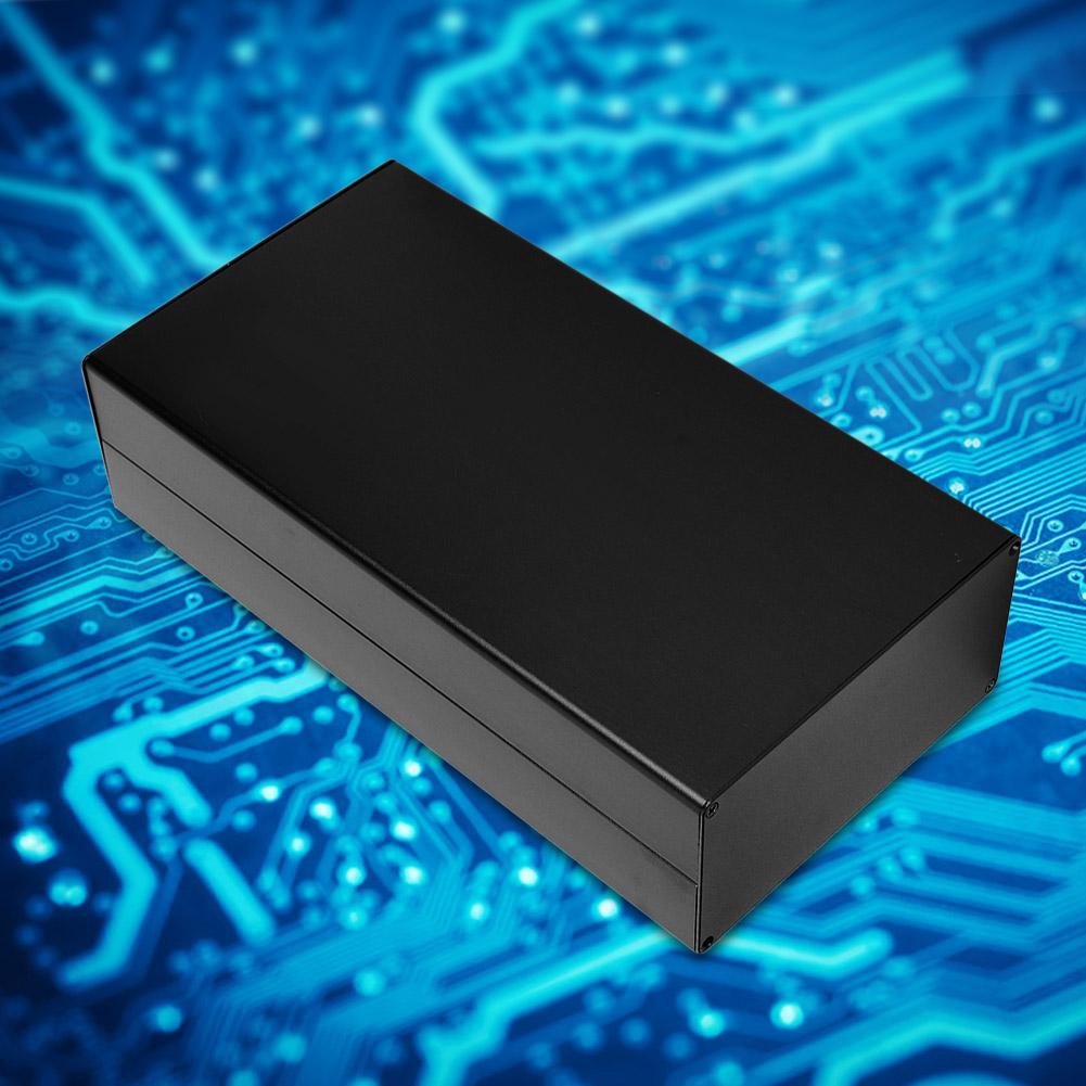 Cutie de joncțiune PCB cu carcasă de aluminiu, accesoriu electric negru nisipos, disipare căldură pentru GPRS