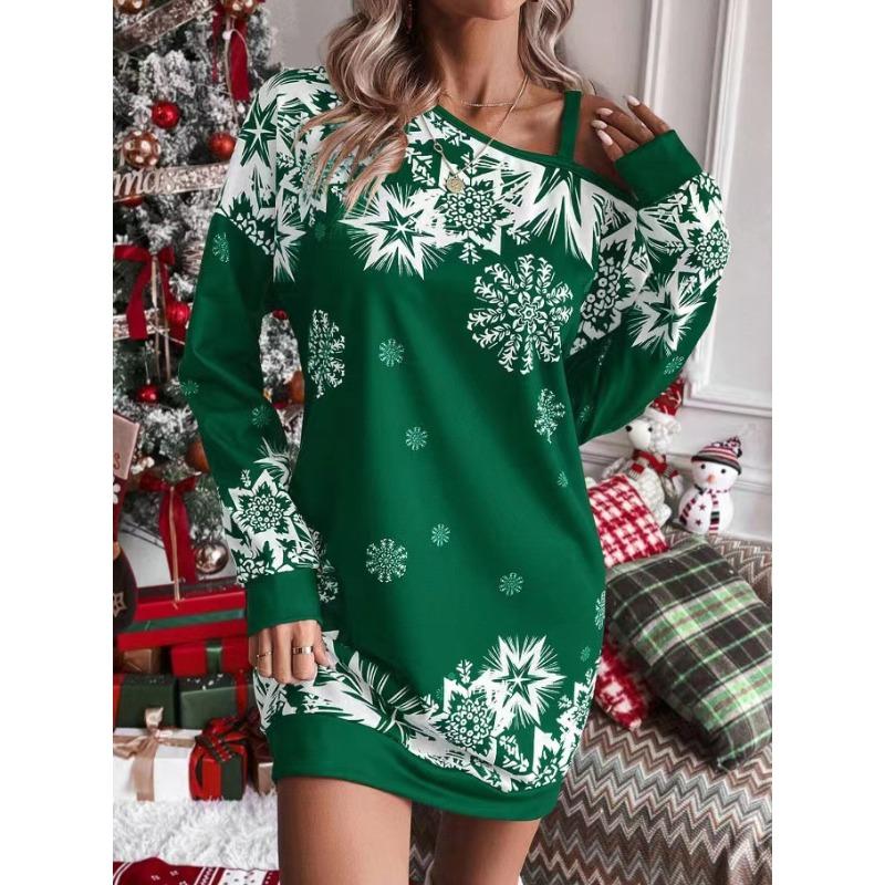 IHUASU Fashion Autumn Winter Long Sleeve Casual Dresses