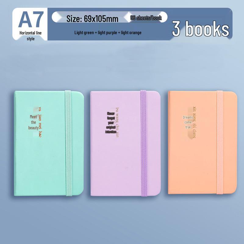 A7 Mini Pocket-Sized Notebook: Portable, Simple, and Perfect for Students