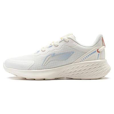 Li Ning Breathable Low Top Running Shoes Women's Ecru ARST048-3