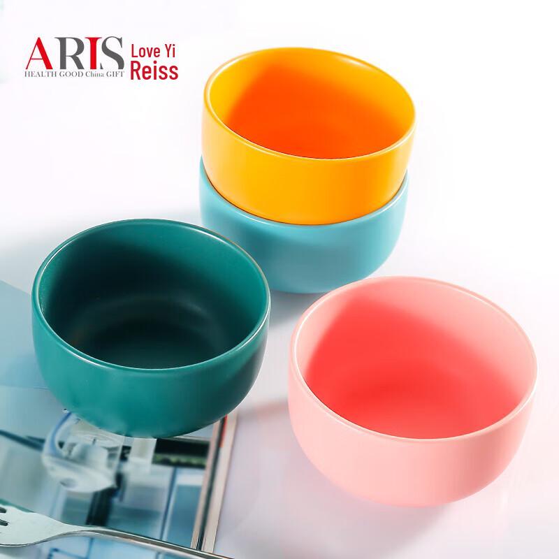Macaron Four-Color Ceramic Bowl Set