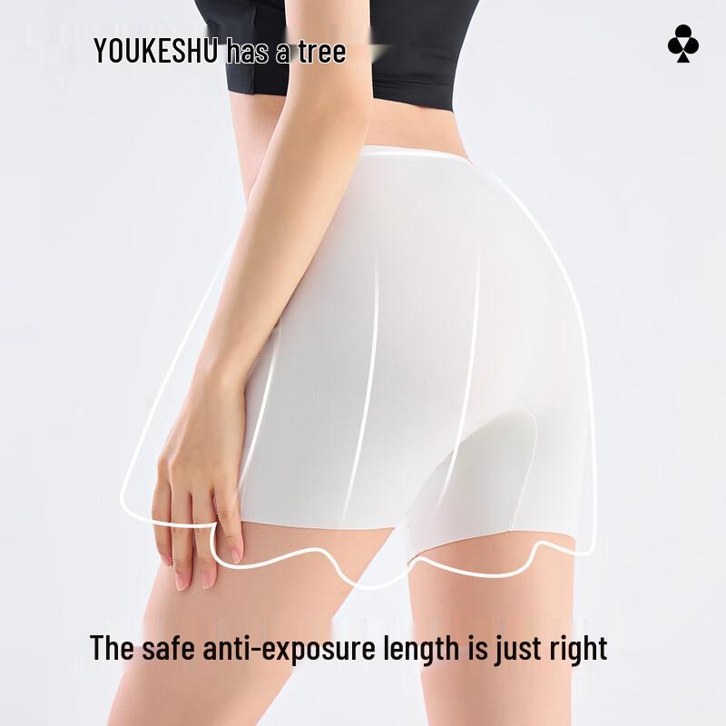 Women's 10A Antibacterial Seamless High-Waist Safety Shorts